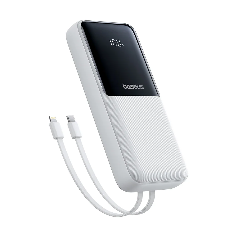 Портативный внешний аккумулятор Baseus Lipow 20000mAh 22.5W White (P10079102213-00)