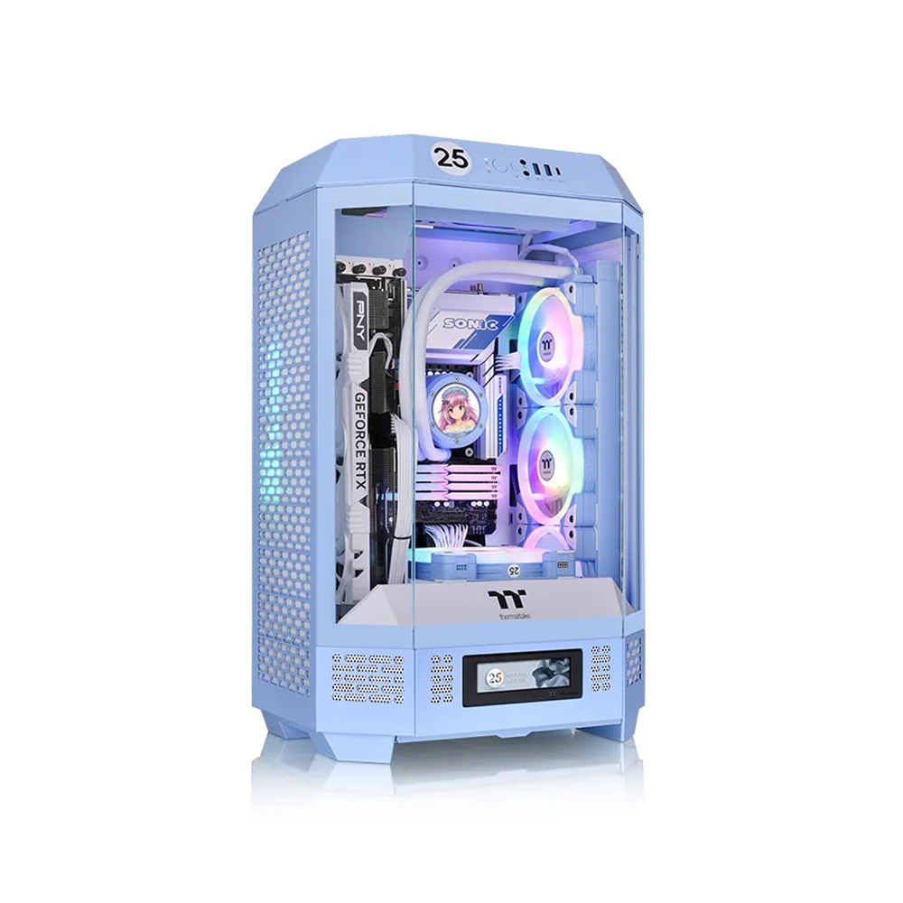 Компьютерный корпус Thermaltake The Tower 300 Hydrangea Blue без Б/П