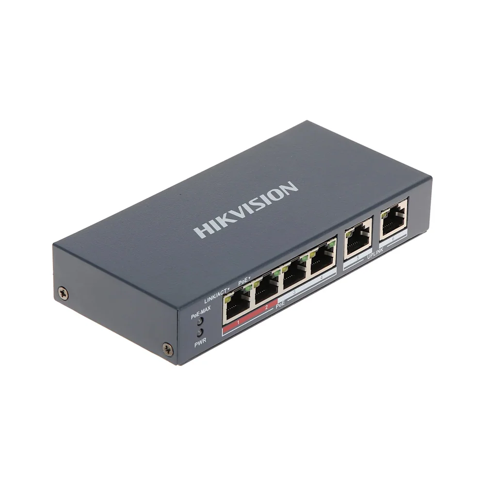 Коммутатор Hikvision DS-3E0106P-E/M(B)