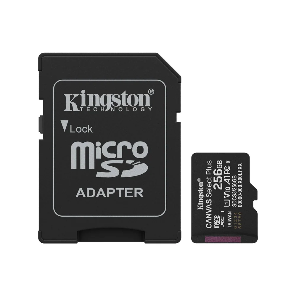 Карта памяти Kingston SDCS3/256GB Canvas Select Plus A1 U1 V10 256GB