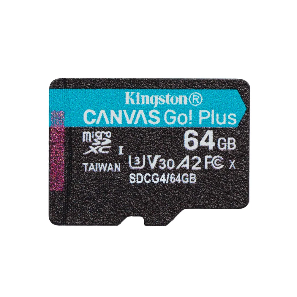 Карта памяти Kingston SDCG4/64GBSP Canvas Go Plus A2 U3 V30 64GB
