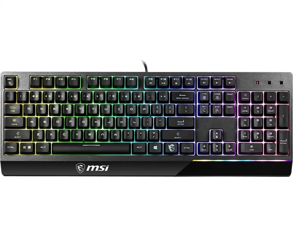 Игровая Клавиатура MSI Vigor GK30 RU, 106 клавиш, RGB SHOW, кабель 1,8м, USB2.0 Black