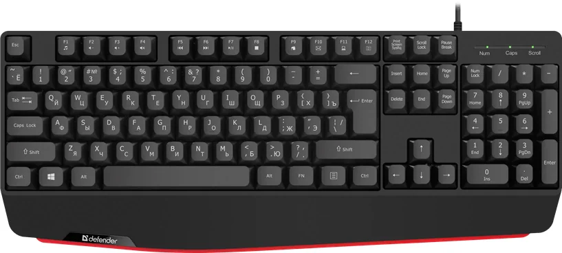 Клавиатура USB Defender Atom HB-546 черный