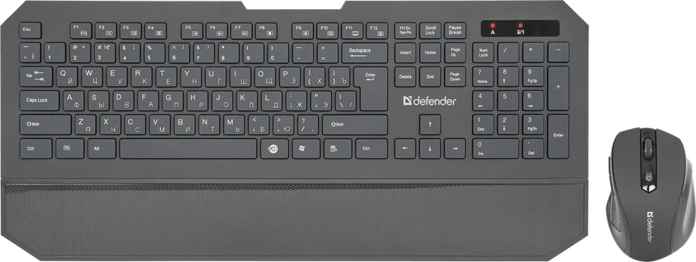 Беспроводной Комплект, Клавиатура + Мышь, Defender Berkeley C-925 Nano,B Черн Кл:104+12 М: 6кн RUS