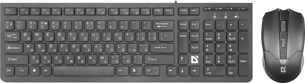 Набор беспроводный Defender Columbia C-775 (черный), USB 2.4ГГ
