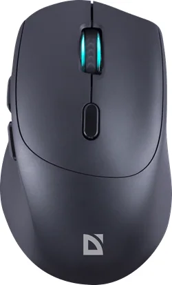 Беспроводная Мышь Defender Effect X MS-095 Разрешение 800/1200/1600 DPI, 5 + колесо-кнопка, Черная