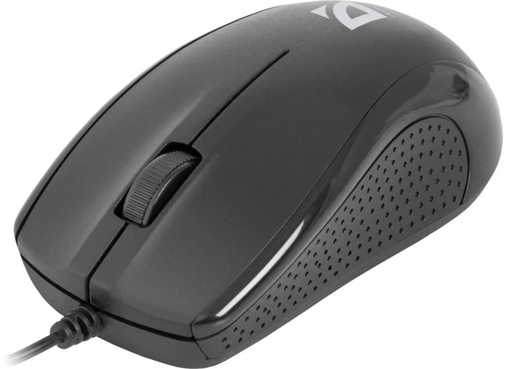 Мышь Defender Optimum MB-160 (Черный), USB 2кн, 1кл-кн, 1,5 м, коробочка