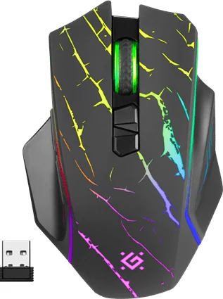 Мышь беспроводная игровая Defender Uran GM-503, RGB, 7кнопок,3200dpi
