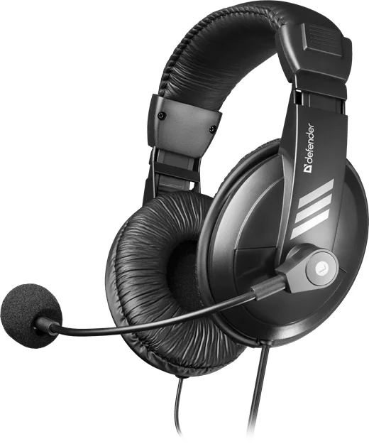Наушники с микрофоном Defender Gryphon HN-750 Black Регулят. громк., 2м кабель