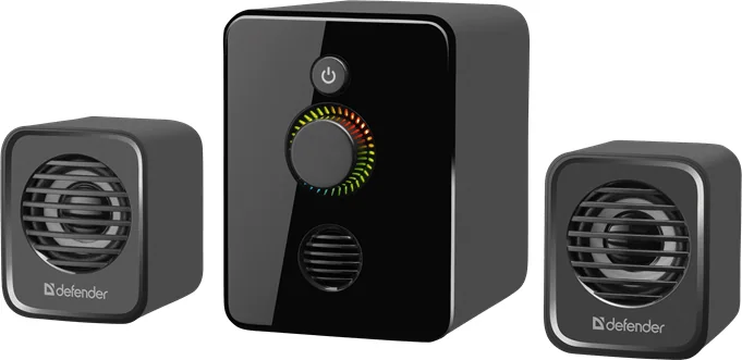 Активная акустическая 2.1 система Defender V12. Питание от USB. Светодиодная подсветка.