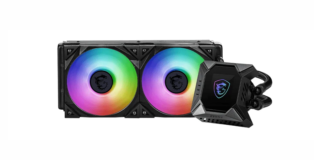Водяное охлаждение для CPU MSI MPG CORELIQUID K240 V2. Socket Intel/AMD, 4pin, Fan 2x120см, ARGB
