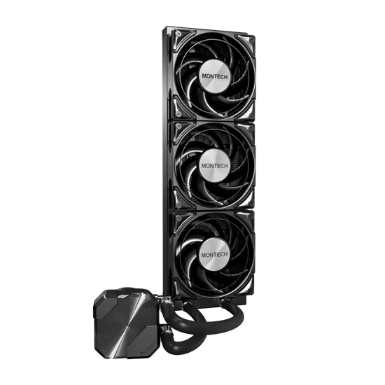 Водяное охлаждение для CPU Montech HyperFlow Silent 360 (B) TDP 350W 3x120 115x-1851/AM3-AM5 Black