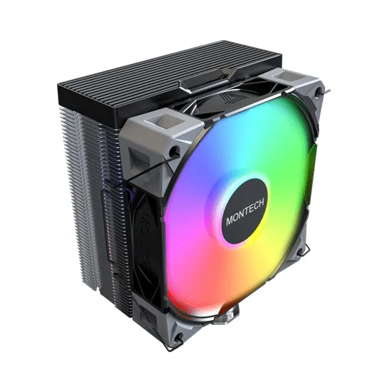 Вентилятор для процессора Montech NX400 ARGB (B) TDP 220W 4-pin 1851/1700/1200/115X/AM5/AM4 Black