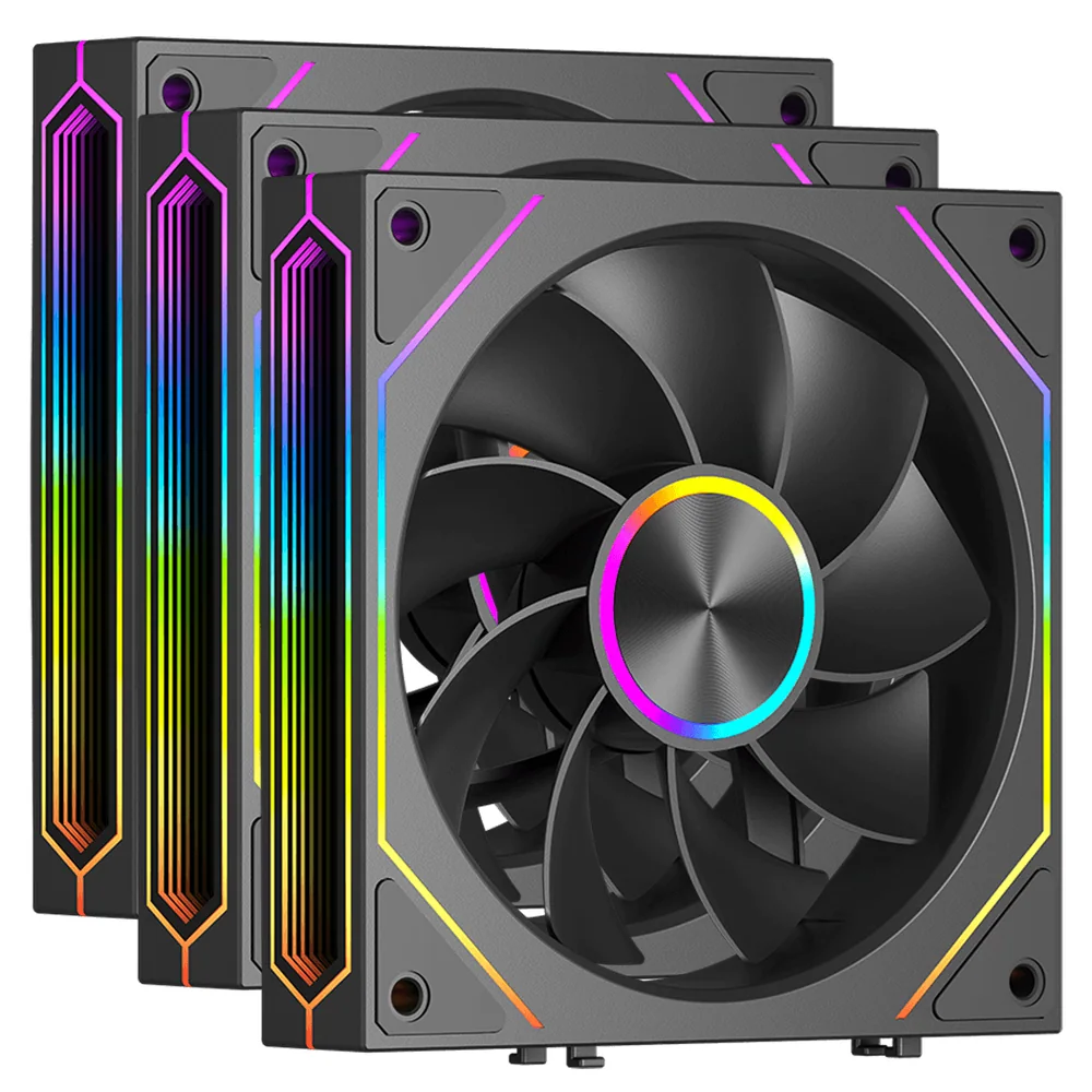 Вентилятор для корпуса PCCooler F3 X120R ARGB BK 3IN1 3x120mm 800-1800±10% RPM Black