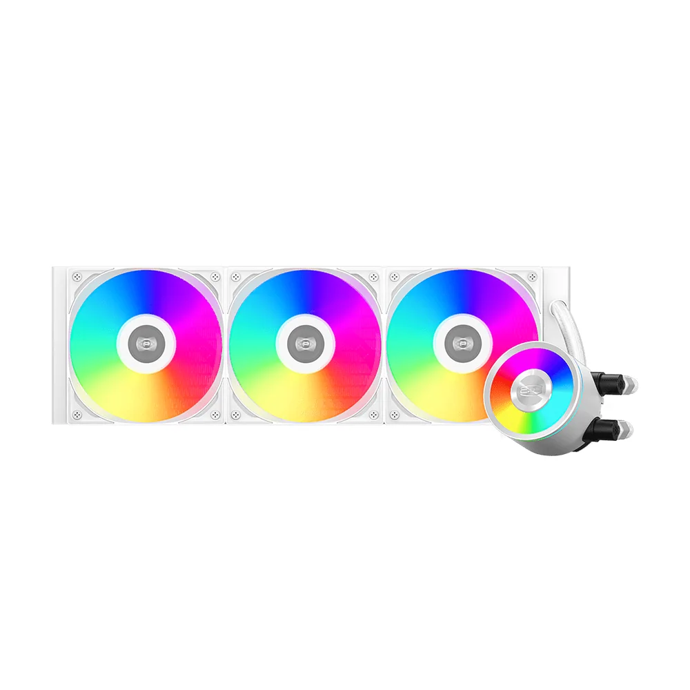 Водяное охлаждение для CPU PCCooler DA360 Pro ARGB WH TDP 300W 1200/1700/1851/20XX/AM5/AM4 Белый