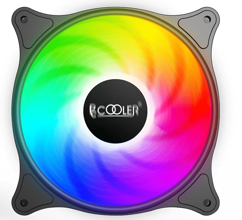 Вентилятор для корпуса PCCooler FX-120-3 120mm LED SRGB 3 pin + Molex 1200 RPM Black