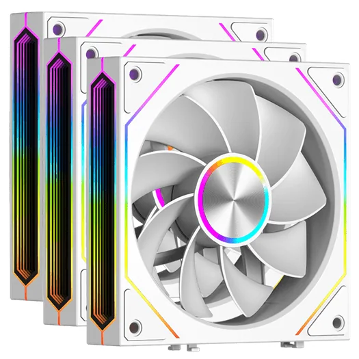 Вентилятор для корпуса PCCoole F3 X120R ARGB WH 3IN1, FAN 120mm, 800~1800RPM, 54 CFM, RGB