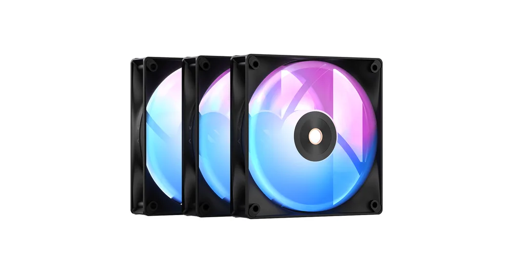 Вентилятор для корпуса Ocypus Delta F12 BK ARGB 3-IN-1 3x(120x120x25mm) 500-2000RPM 73CFM Черный