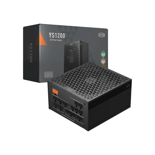 Блок питания PCCooler 1200W, YS1200, Full Modular, 80+ GOLD, ≥92%, Fan 135mm, Черный, P5-YS1200-G1F