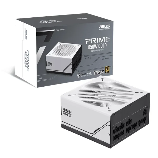 Блок питания ASUS 850W, Prime 850W Gold, Full Modular, ATX, 80+ GOLD, КПД 92%, Fan 135mm, AP-850G