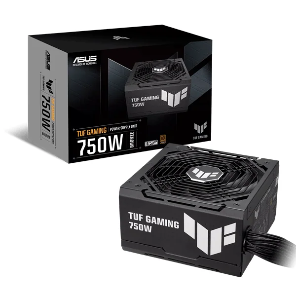 Блок питания ASUS 750W, TUF Gaming 750W Bronze, Non Modular, 80+ BRONZE, КПД 89%, TUF-GAMING-750B