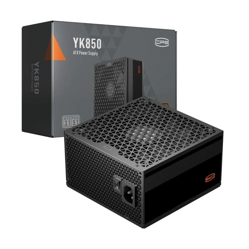 Блок питания PCCooler 850W, YK850, Non Modular, 80+ BRONZE, ≥86.5%, Fan 135mm, Черный, P5-YK850-B1F