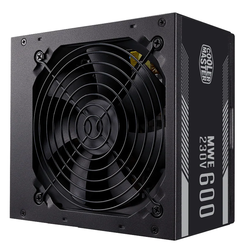 Блок питания CoolerMaster 600W, MWE 600 White V2, Non Modular, КПД 85%, Черный, MPE-6001-ACABW-EU