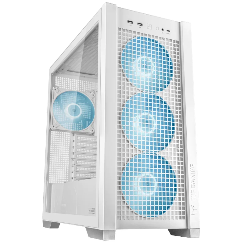 Корпус ASUS TUF GAMING GT302 TG ARGB WHITE EATX/ATX/mATX/mITX 90DC00I3-B19000