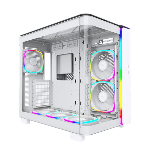 Корпус Montech KING 95 PRO (W) ATX/Micro-ATX/Mini-ITX 2xUSB3.0 1xType-C 1xAudio 1xMic Белый