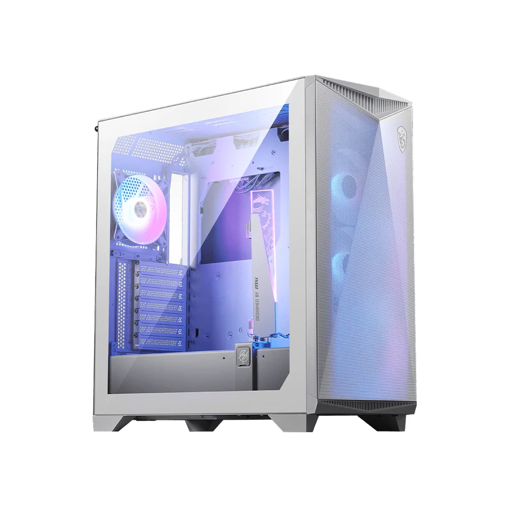 Компьютерный корпус MSI MPG GUNGNIR 300R AIRFLOW E-ATX/ATX/mATX/Mini-ITX, 3xUSB 3.2, ARGB White