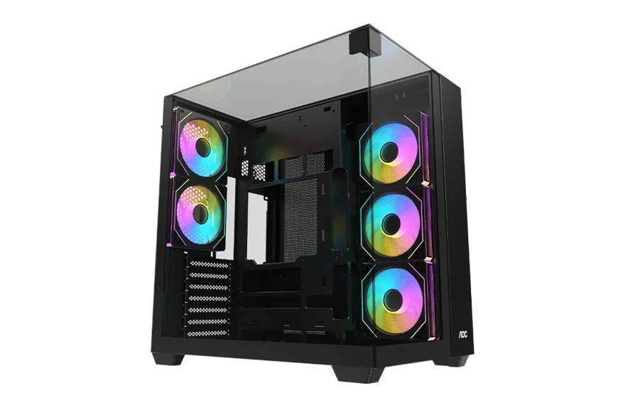 Корпус AOC CG409B 5F ATX/M-ATX/ITX 2xUSB3.0 1xType-C 1xAudio/Mic Черный AOC-CG409-BF5V1R0T3-G