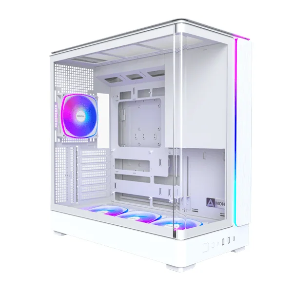 Корпус Montech KING 45 PRO (W) ATX/Micro-ATX/Mini-ITX 2xUSB3.0 1xType-C 1xAudio Белый