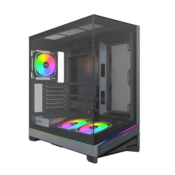 Корпус Montech SKY 3 (B) ATX/Micro-ATX/Mini-ITX (Back-Connected MB) 2xUSB3.0 1xType-C 1xAudio Черный