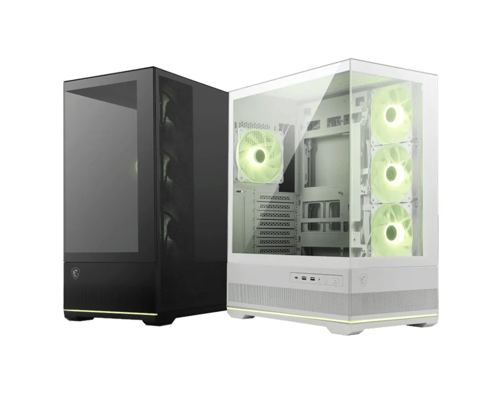 Компьютерный корпус MSI MAG PANO 110R PZ WHITE ATX/mATX/mITX, Back connect:ATX/mATX Type-C White