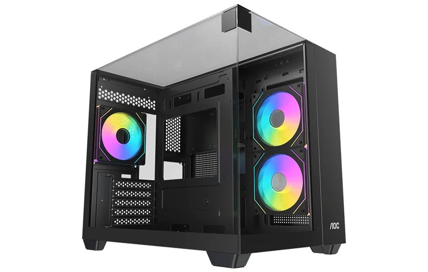Корпус AOC CG399MB 3F M-ATX/ITX 2xUSB3.0 1xType-C 1xAudio/Mic Черный AOC-CG399M-BF3V1R0T3-G