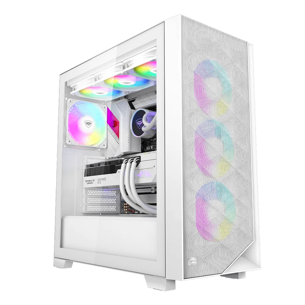 Корпус PCCooler C3D510 WH ARGB EATX/ATX/mATX/ITX USB3.0, 2xUSB2.0 White