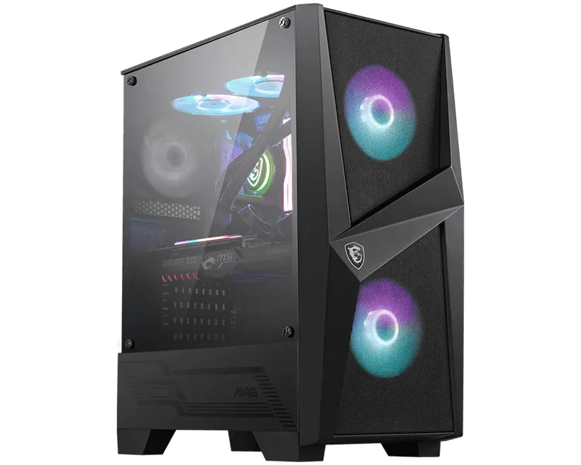 Компьютерный корпус MSI MAG FORGE 100R ATX/mATX/Mini-ITX 2x3.5", 3x2.5", 2xUSB 3.2 Gen1, Audio, Mic