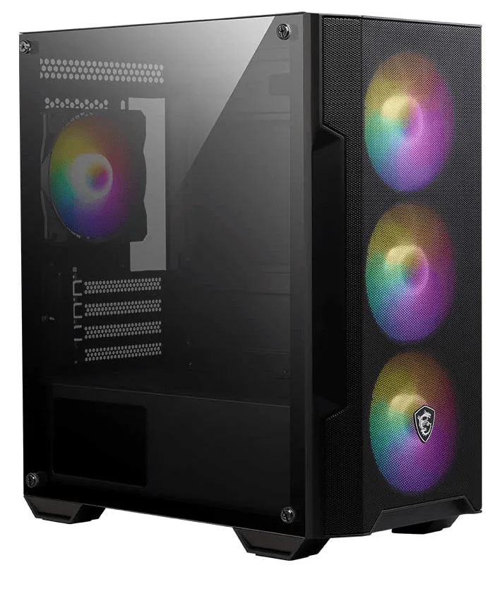 Компьютерный корпус MSI MAG FORGE M100R mATX/Mini-ITX 2xUSB2.0 USB3.2 Audio 4x ARGB FAN mATX