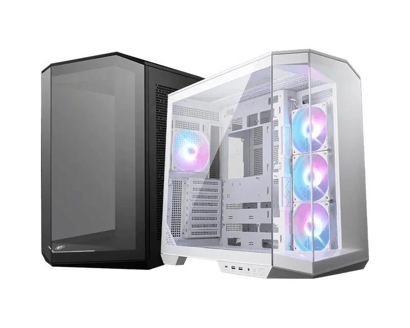 Компьютерный корпус MSI MAG PANO 100R PZ WHITE Back-connect: ATX 2x3.5"/2.5", 1xUSB-C White