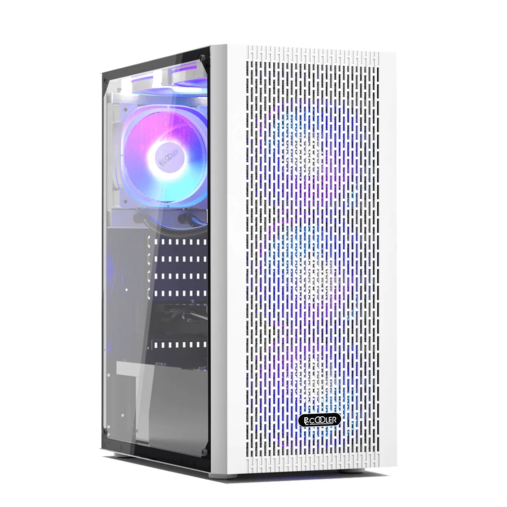 Корпус PCCooler MA100 MESH WH ATX/M-ATX/ITX USB3.0, 2xUSB2.0 White
