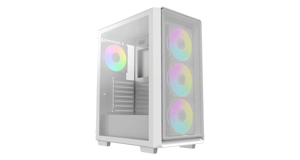 Корпус Ocypus Gamma C60 WH ARGB ATX/mATX/ITX 3xUSB Белый Gamma-C60-WHG400XX-GL