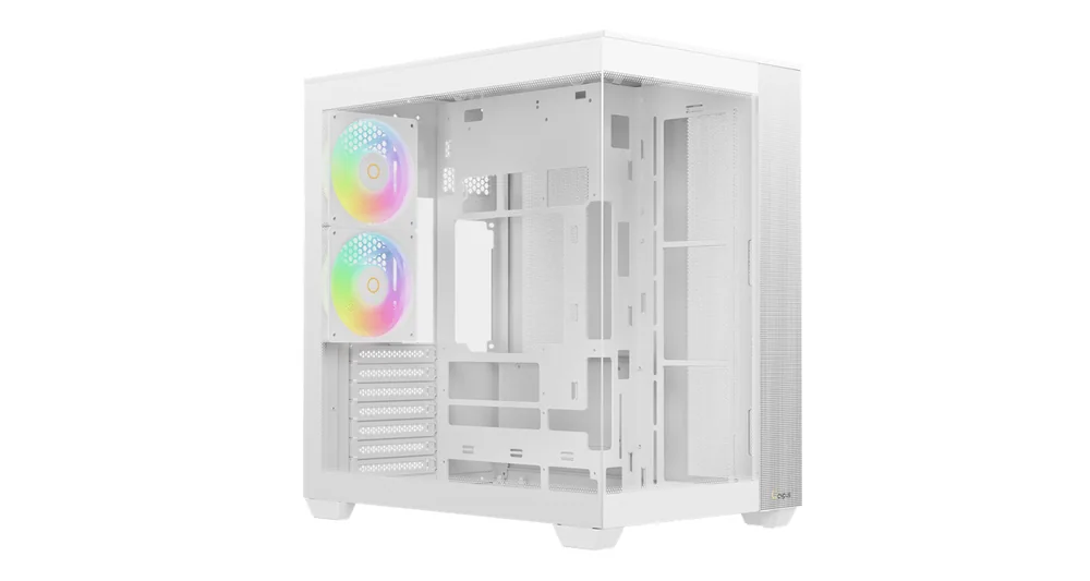 Корпус Ocypus Delta C74 WH ARGB ATX/MATX/ITX, USB3.0x2, Type C, Белый, Delta-C74-WHD200XX-GL