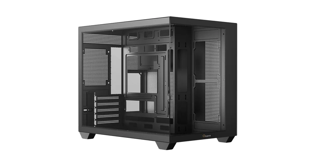 Корпус Ocypus Gamma C54 BK mATX/mini-ITX 2xUSB3.0 1xType-C 1xAudio Черный Gamma-C54-BKD000XX-GL