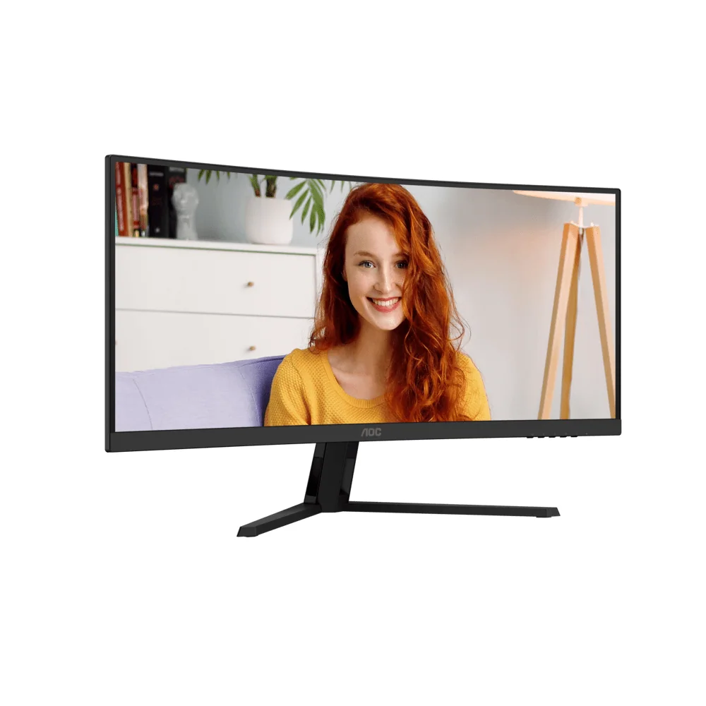 Монитор 34" AOC CU34B3E/01 VA 3440x1440 120Hz 1500R 4ms 300cd/m2 3500:1 1xHDMI 1xDP 1хAudio out