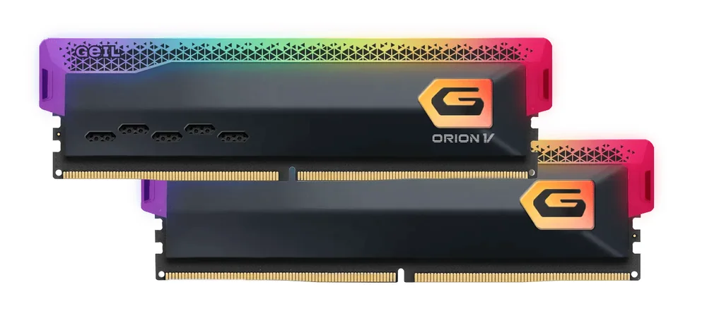 Оперативная память 32GB Kit (2x16GB) GEIL Orion V RGB 6000Mhz DDR5 CL38 GVSG532GB6000C38BDC Grey