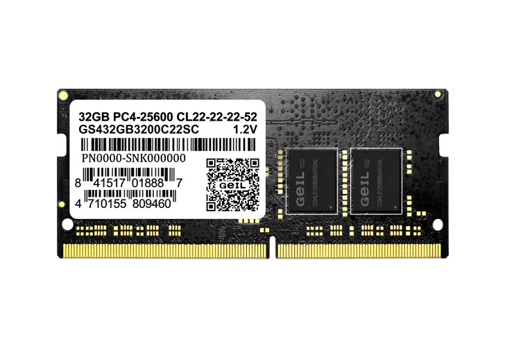 Оперативная память для ноутбука 16Gb DDR4 3200MHz GEIL SO-DIMM 22-22-22-52 GS416GB3200C22S