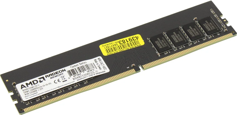 Оперативная память 8GB DDR4 3200MHz AMD Radeon R9 Gamer Series R948G3206U2S-U Retail Pack