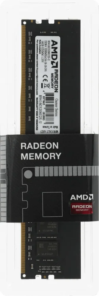 Оперативная память 16GB DDR4 3200MHz AMD Radeon R9 Gamers Series R9416G3206U2S-U Retail Pack