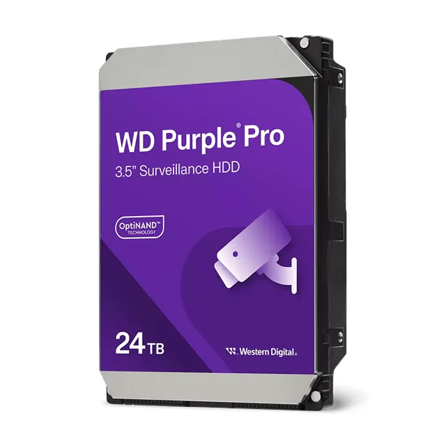 Жесткий диск для видеонаблюдения HDD 24Tb Western Digital Purple Pro SATA 512Mb 3,5" WD241PURP
