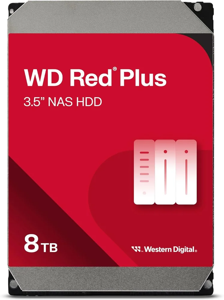 Жесткий диск для NAS систем HDD 8Tb Western Digital RED Plus SATA6Gb/s 3.5" 256Mb 5400rpm WD80EFPX